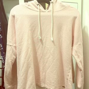 O’Neill hoodie light pink and white stripe